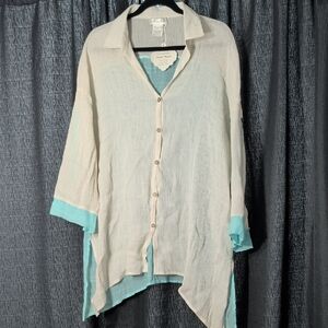 Paisley Vine 100% Cotton Tunic Top